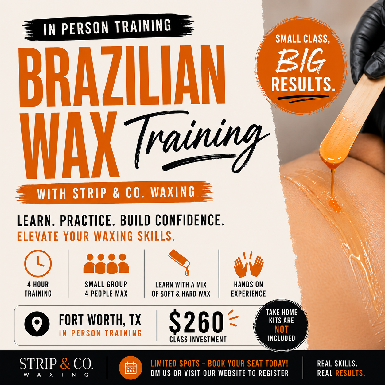 Strip & Co. Brazilian Wax Training - Sunday 7/12/26